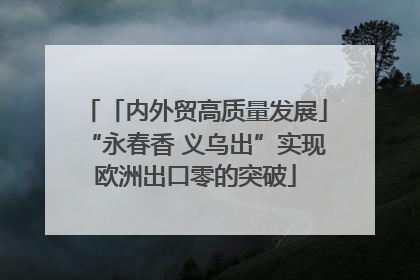 「内外贸高质量发展」“永春香 义乌出”实现欧洲出口零的突破