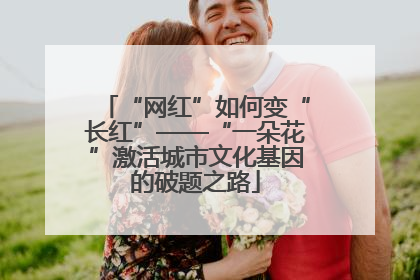 “网红”如何变“长红”——“一朵花”激活城市文化基因的破题之路