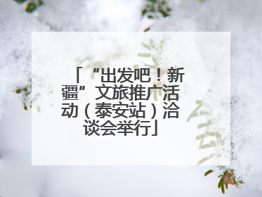 “出发吧！新疆”文旅推广活动（泰安站）洽谈会举行