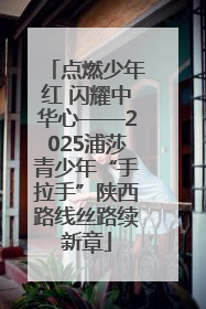 点燃少年红 闪耀中华心——2025浦莎青少年“手拉手”陕西路线丝路续新章