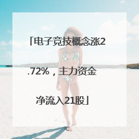 电子竞技概念涨2.72%，主力资金净流入21股