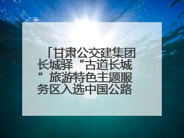 甘肃公交建集团长城驿“古道长城”旅游特色主题服务区入选中国公路学会“2025年度交通与旅游融合创新项目”