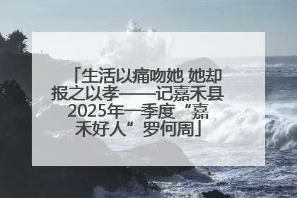 生活以痛吻她 她却报之以孝——记嘉禾县2025年一季度“嘉禾好人”罗何周