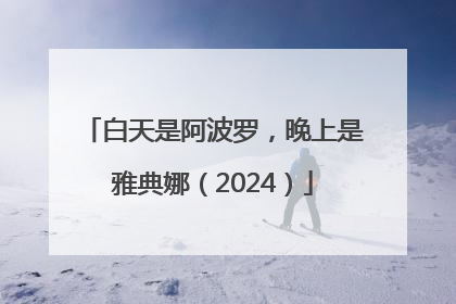 白天是阿波罗，晚上是雅典娜（2024）