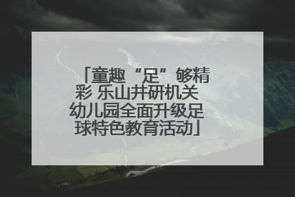 童趣“足”够精彩 乐山井研机关幼儿园全面升级足球特色教育活动