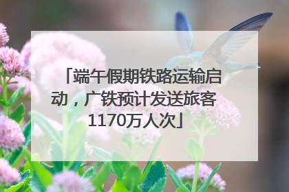 端午假期铁路运输启动，广铁预计发送旅客1170万人次