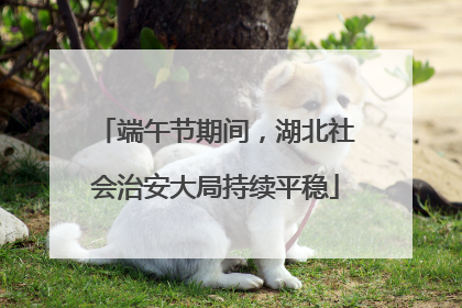 端午节期间，湖北社会治安大局持续平稳