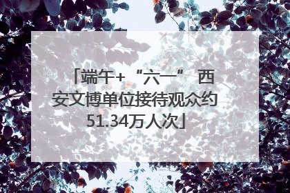 端午+“六一” 西安文博单位接待观众约51.34万人次