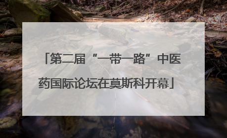 第二届“一带一路”中医药国际论坛在莫斯科开幕