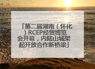 第二届湖南（怀化）RCEP经贸博览会开幕，内陆山城架起开放合作新桥梁