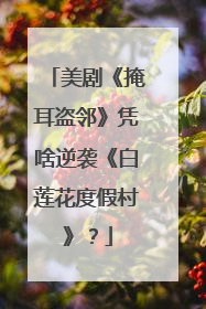 美剧《掩耳盗邻》凭啥逆袭《白莲花度假村》？