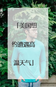 美国纽约遭遇高温天气