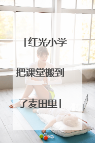 红光小学把课堂搬到了麦田里