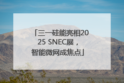 三一硅能亮相2025 SNEC展，智能微网成焦点
