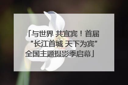 与世界 共宜宾！首届“长江首城 天下为宾”全国主题摄影季启幕