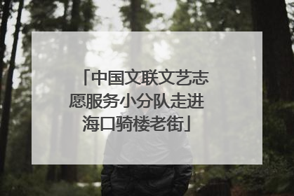 中国文联文艺志愿服务小分队走进海口骑楼老街