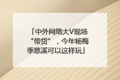 中外网络大V现场“带货”，今年杨梅季慈溪可以这样玩