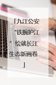 九江公安“铁腕护江”绘就长江生态新画卷