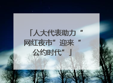 人大代表助力“网红夜市”迎来“公约时代”