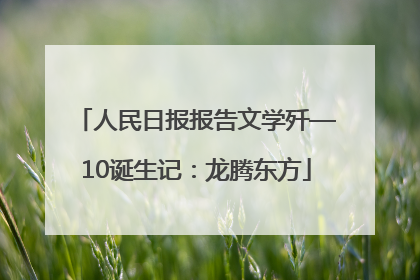 人民日报报告文学歼—10诞生记：龙腾东方