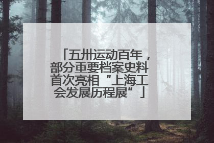 五卅运动百年，部分重要档案史料首次亮相“上海工会发展历程展”