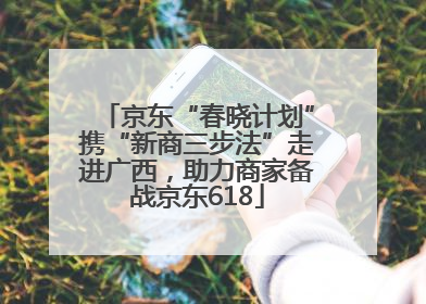 京东“春晓计划”携“新商三步法”走进广西，助力商家备战京东618