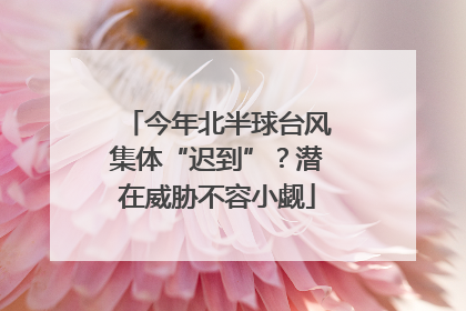 今年北半球台风集体“迟到”？潜在威胁不容小觑
