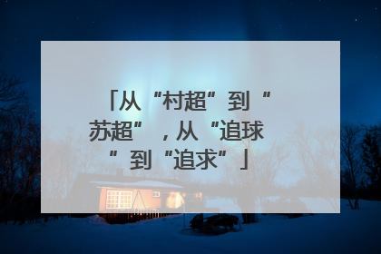 从“村超”到“苏超”，从“追球”到“追求”