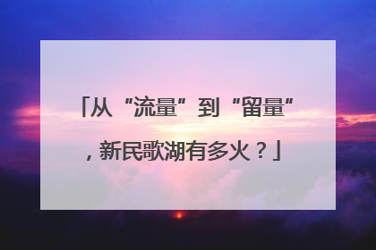 从“流量”到“留量”，新民歌湖有多火？