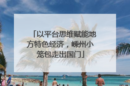 以平台思维赋能地方特色经济，嵊州小笼包走出国门