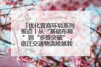 优化营商环境系列报道丨从“基础布局”到“多维突破”，宿迁交通物流绘就转型增效新画卷