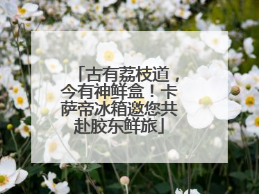 古有荔枝道，今有神鲜盒！卡萨帝冰箱邀您共赴胶东鲜旅
