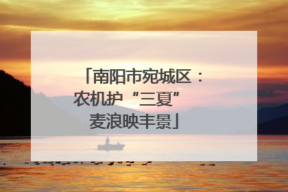 南阳市宛城区：农机护“三夏” 麦浪映丰景