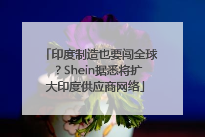 印度制造也要闯全球？Shein据悉将扩大印度供应商网络