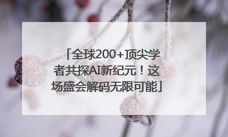全球200+顶尖学者共探AI新纪元！这场盛会解码无限可能