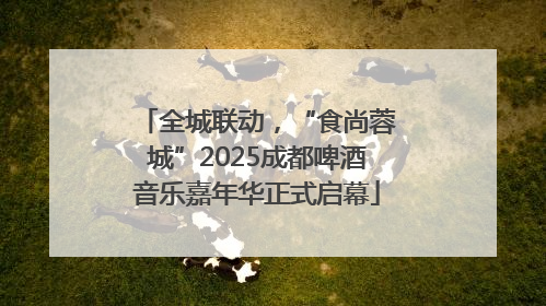 全城联动，“食尚蓉城”2025成都啤酒音乐嘉年华正式启幕