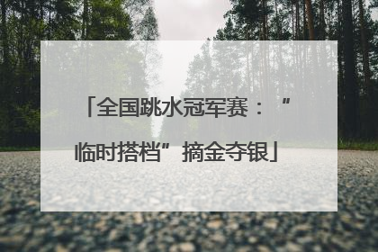 全国跳水冠军赛：“临时搭档”摘金夺银
