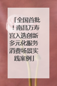 全国首批！南昌万寿宫入选创新多元化服务消费场景实践案例