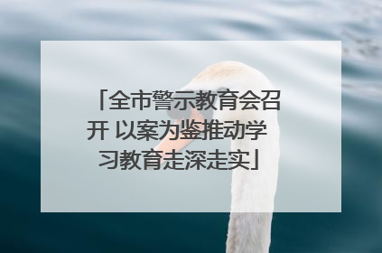 全市警示教育会召开 以案为鉴推动学习教育走深走实