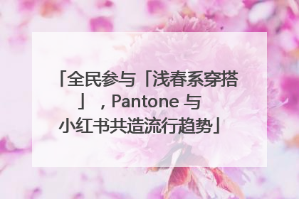 全民参与「浅春系穿搭」，Pantone 与小红书共造流行趋势