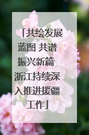 共绘发展蓝图 共谱振兴新篇 浙江持续深入推进援疆工作