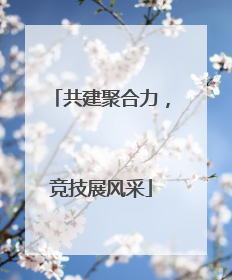 共建聚合力，竞技展风采
