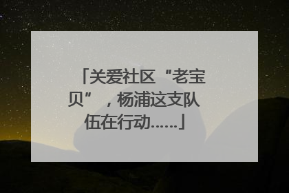 关爱社区“老宝贝”，杨浦这支队伍在行动……
