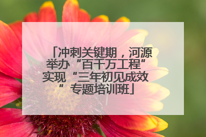 冲刺关键期，河源举办“百千万工程”实现“三年初见成效”专题培训班