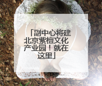 副中心将建北京紫檀文化产业园！就在这里