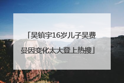 吴镇宇16岁儿子吴费曼因变化太大登上热搜