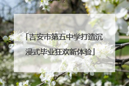 吉安市第五中学打造沉浸式毕业狂欢新体验