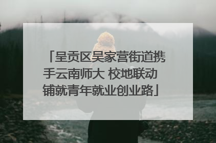 呈贡区吴家营街道携手云南师大 校地联动铺就青年就业创业路