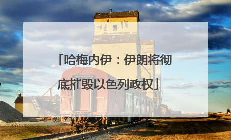 哈梅内伊:伊朗将彻底摧毁以色列政权
