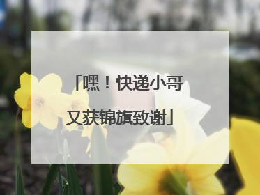 嘿！快递小哥又获锦旗致谢